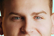 Close up of a man's eyes